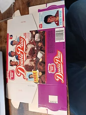 1986 Baseball Meadow Gold Double Play EMPTY BOX W/ PETE ROSE CARD . NEVER FOLDED • $7.99