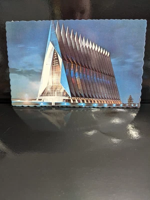 $5.10 • Buy Postcard Vintage Photo Cadet Chapel Colorado Air Force Academy 1967 Dexter Press