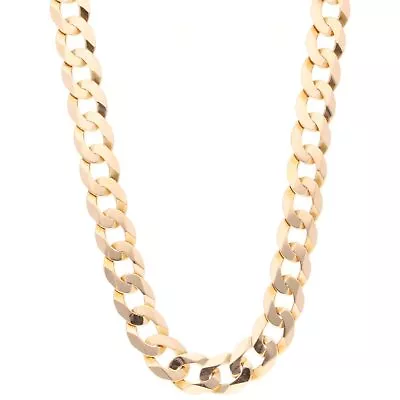 9Carat Yellow Gold 20  Curb Chain/ Necklace (8mm Wide) • £949