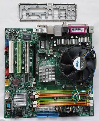 MSI MS-7091 VER:2 Motherboard With Intel Pentium 4 Processor Fan And I/O Plate • £40