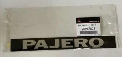 Mitsubishi MR245825 Pajero Evo Rear Decal Emblem Black Nameplate Silver Text NEW • $79.97