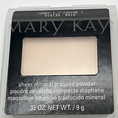 Mary Kay Sheer Mineral Pressed Powder Ivory 1 #015135 / RA14 .32 Oz New • $13.95