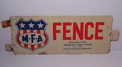 Rare Old Vintage 1960s VINTAGE MFA SIGN FENCE SIGN DOUBLE SIDED ADVERTISING SIGN • $209.99