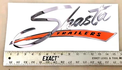 Vintage Shasta Large Orange Camper Trailer RV Sticker Decal 15 X6.5  • $32.49
