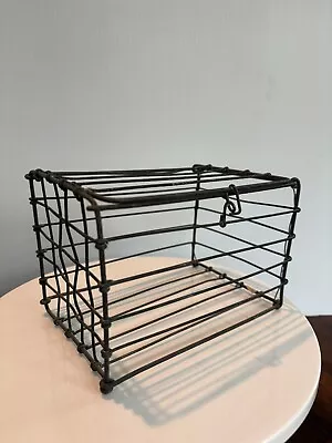 Cute Farmhouse Style Metal Rectangular Wire Basket • $5.80