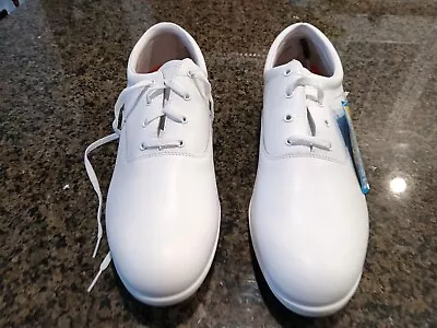 New Dinkles White Matte Leather Lace Up Marching Band Shoes Size Mens 15 • $39.99