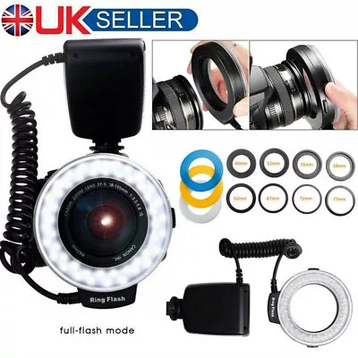£26.99 • Buy RF-550D Speedlite Macro Ring Flash Camera Light For Nikon Canon Pentax Olympus
