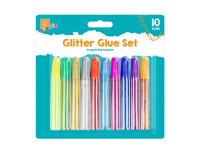 £2.39 • Buy 10x Glitter Glue Pens Kids Art Craft Easy Squeeze