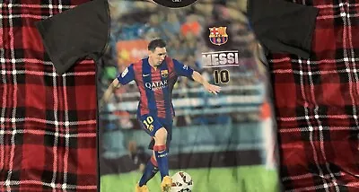 FC Barcelona Messi Youth XLarge Polyester T Shirt Tee • $11