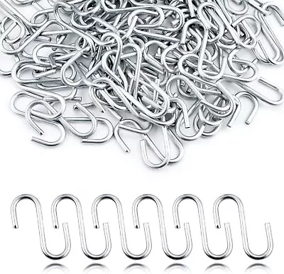 95 Pcs Stainless Steel 1 Inch S Hooks Connectors S-shaped Hook Net Equipment • $11.95