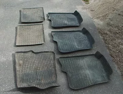 Genuine Volvo 240  Black & Navy Thermoplastic Tray Group. Eleven Mats In Group • $146.26