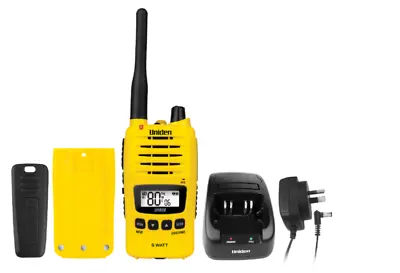 Uniden UH850-Y 5 Watt UHF Waterproof CB Handheld Radio • $199.24