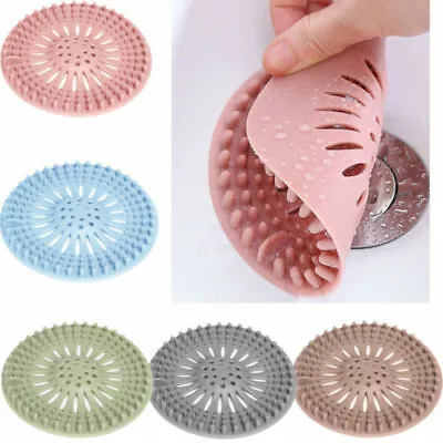 £4.49 • Buy 2x/1x Hair Trap Shower Bath Plug Hole Waste Catcher Stopper Drain Sink Strainer