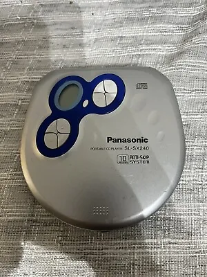 PANASONIC SL-SX240 CD Walkman Portable Personal CD Disc Player Anti Skip • £39.99