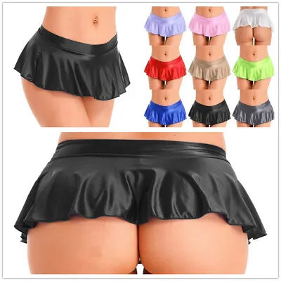 UK Sexy Womens Pleated Mini Skirt Schoolgirl Micro Short Dress Cosplay Clubwear • £12.40