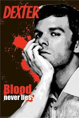 DEXTER ~ BLOOD NEVER LIES 24x36 TV POSTER Michael C. Hall Showtime • $6.80