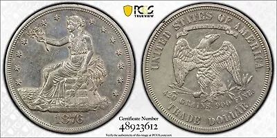  1876 Trade Dollar Pcgs Au Details • $700