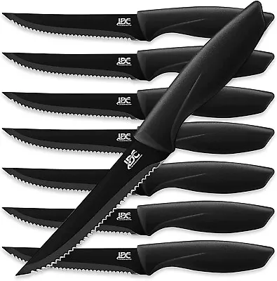 8 Piece Stainless Knife Set Professional Serrated Steak Knives Kitchen Tools USA • $14.99