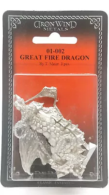 $24.99 • Buy Ral Partha Great Fire Dragon #01-002 Unpainted Classic Fantasy RPG Metal Figure