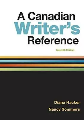 A Canadian Writers Reference - Spiral-bound By Hacker Diana - ACCEPTABLE • $14.75