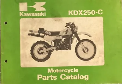 Kawasaki  Genuine-parts Book KDX250C1 1983 • $55