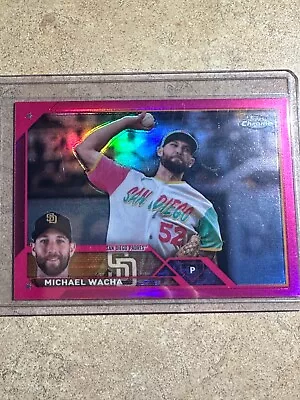 2023 Topps Chrome Update Michael Wacha Pink Refractor /399 Padres • $0.99