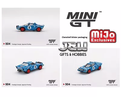 Mini GT Lancia Stratos HF 1979 Rally Monte Carlo Winner #4 Blue MGT00504 1/64 • $13.99