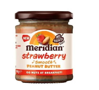 Meridian Meridian Smooth Peanut Butter With Strawberry 160g • £5.11