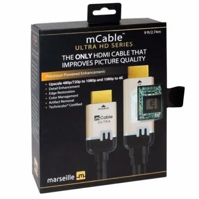 Marseille MCable - HDMI Cable With Advanced 4K/UHD Video Processor All Sizes  • $38