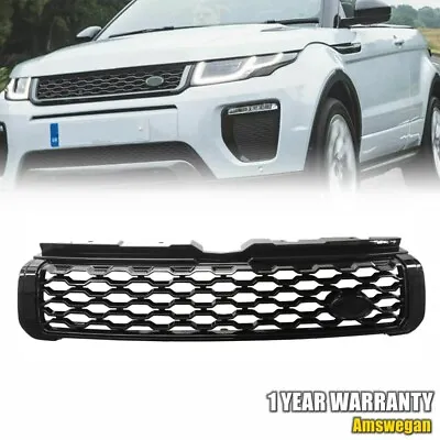 Gloss Black Honeycomb Front Grille Grill  For Range Rover Evoque 2012-2018 • $92.99