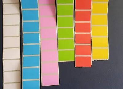 Coloured Labels | 38 X 25mm | 6 Colors | Self Adhesive Sticky Labels • £2.50