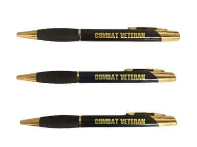 Combat Veteran Engraved Coated Brass Pen - Military Gift Veterans Day • $11.99