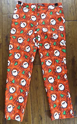 Suitmeister Men’s Red Santa Claus Christmas Pants Size Large 42-44 • $17.50