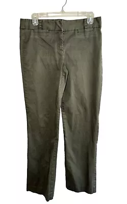 J. Crew Stretch City Fit Pants Womens Size 6 R Chino Slacks Classic Army Green • $19.95