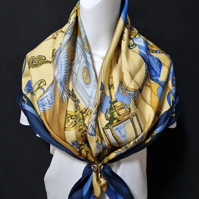 RARE VINTAGE HERMES Silk Scarf  Soleil De Soie  Carre 90 By Caty Latham • $261