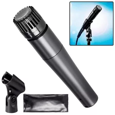 Dynamic Cardioid Instrument Microphone Guitar Amp Mic W/ Heavy Duty Clip & Case • $44.25