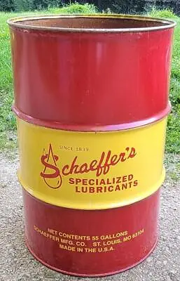 Vintage Schaeffer Oil Drum Barrel Can • $89.99