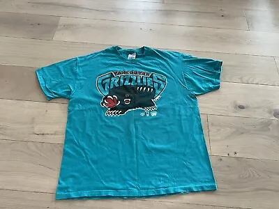 Vintage 1994 Vancouver Grizzlies Basketball NBA Teal Blue T-Shirt Ravens Mens XL • $100