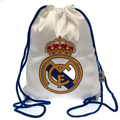 £14.99 • Buy Real Madrid  Gym Bag Pe Bag With Zip Pocket Back To School White 