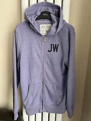 JACK WILLS - Ladies / Womens Light Purple / Lilac Hoodie Full Zip - Size XS • £6.99