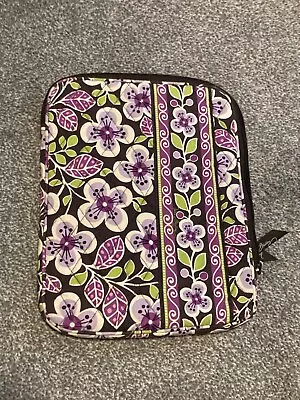 Vera Bradley Tablet Case Ipad Case 8x10 Putple Floral Zip • $9.99