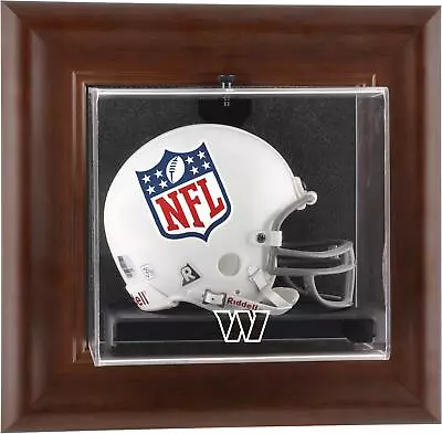 Washginton Commanders Brown Framed Wall-Mounted Logo Mini Helmet Display Case • $64.99