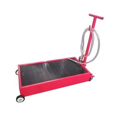 $201.99 • Buy 20 Gallon Oil Drain Oil Waste Drainage Lift Tank With Pump& Wheel &Hose 18L/min