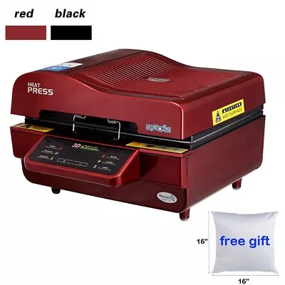 $835.35 • Buy 3D Vacuum Sublimation Heat Press Printer Machine + 10Pcs 16  White Pillowcase
