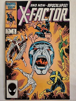 X-Factor #6 High Grade VF+ 1st Apocalypse 🔑 X-Men 97 Ron Frenz Marvel 1986 • $34.99