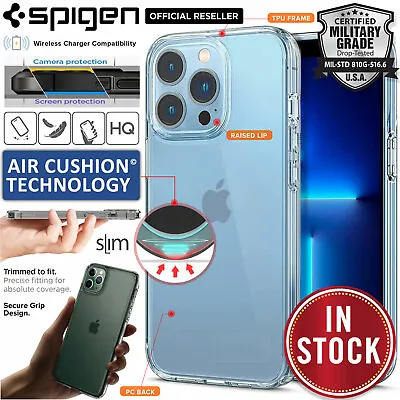 For IPhone 13 12 11 Pro Max Mini XS XR X Case SPIGEN Crystal Ultra Hybrid Cover • $34.98