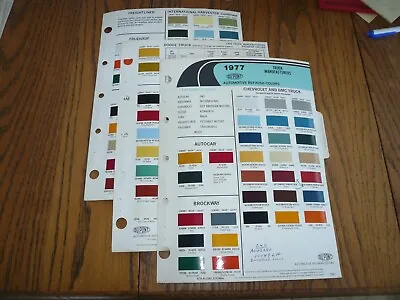 1977 Kenworth Ford Dodge Chevy GMC White Int'l Mack Fruehauf Dupont Paint Chips  • $14.99