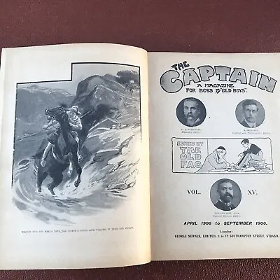 The Captain . Bound Volume XV April - Sept 1906. P.G Wodehouse  • £8