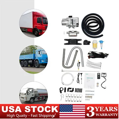 Remote Diesel Water Heater Kit For RV Cars Heat Conduction Coolant Heating • $310