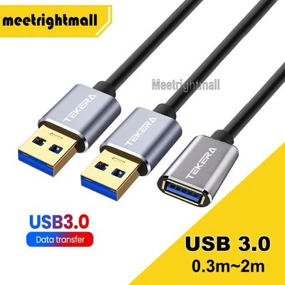 $6.95 • Buy USB 3.0 SuperSpeed Male Female Data Cable Extension Cord For Laptop PC Camera